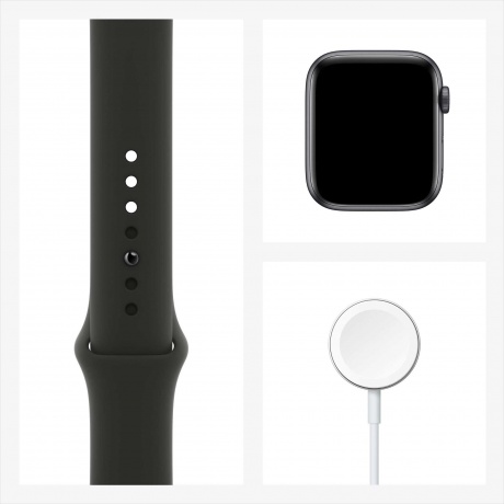 Умные часы Apple Watch SE 44mm Space Grey Aluminium Case with Black (MYDT2RU/A) - фото 8