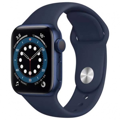 Умные часы Apple Watch Series 6 40mm Blue Aluminium Case with Deep Navy (MG143RU/A) - фото 1