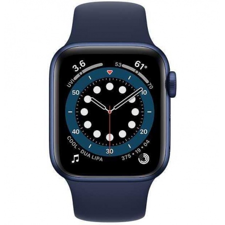 Умные часы Apple Watch Series 6 40mm Blue Aluminium Case with Deep Navy (MG143RU/A) - фото 6