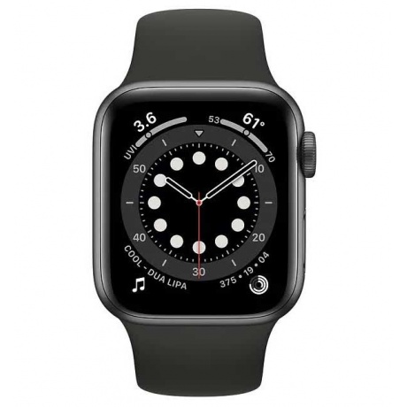 Умные часы Apple Watch Series 6 40mm Space Grey Aluminium Case with Black (MG133RU/A) - фото 3