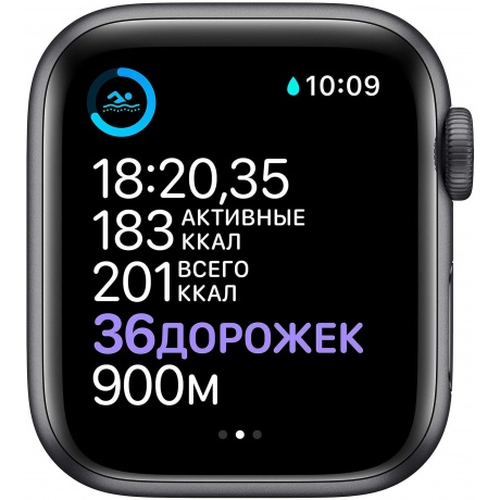 Умные часы Apple Watch Series 6 40mm Space Grey Aluminium Case with Black (MG133RU/A) - фото 6