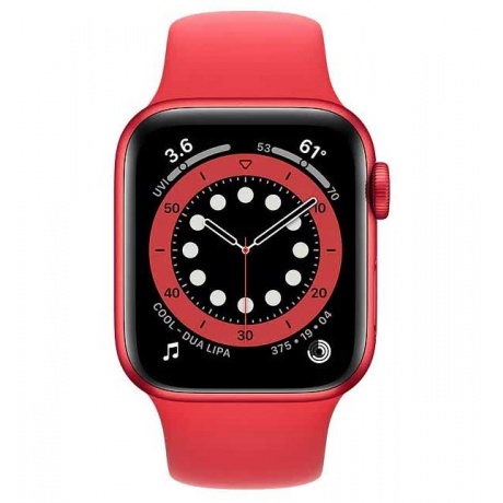 Умные часы Apple Watch Series 6 44mm Red Aluminium Case with Red (M00M3RU/A) - фото 4