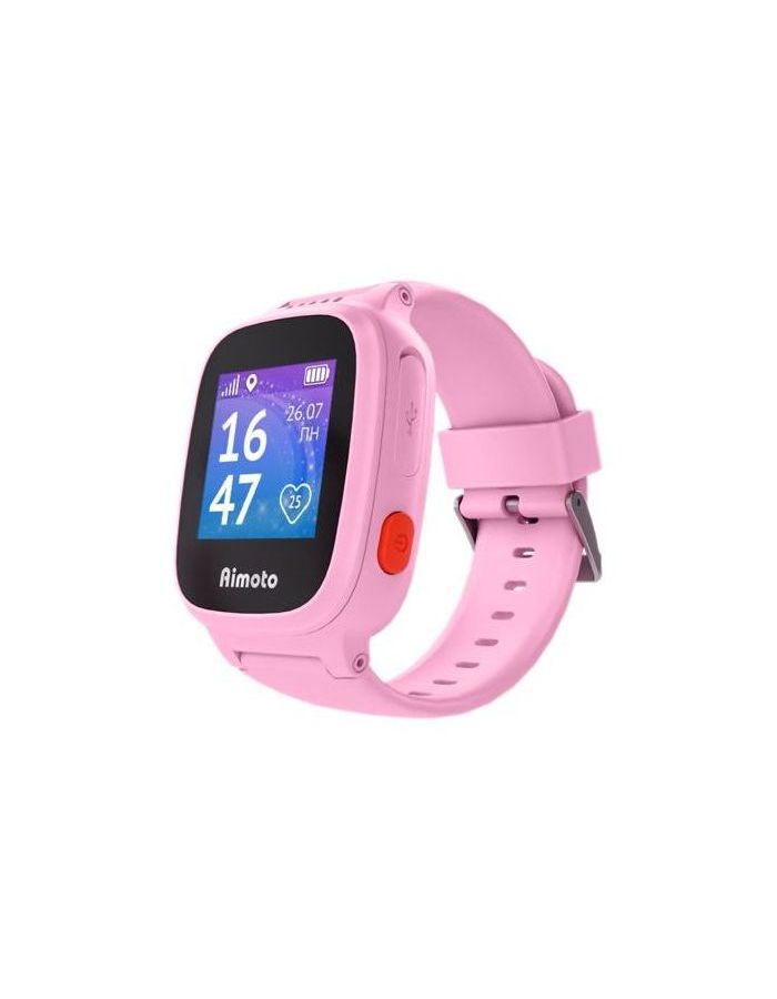 детские умные часы ginzzu gz 505 pink Детские умные часы Aimoto Kid Pink