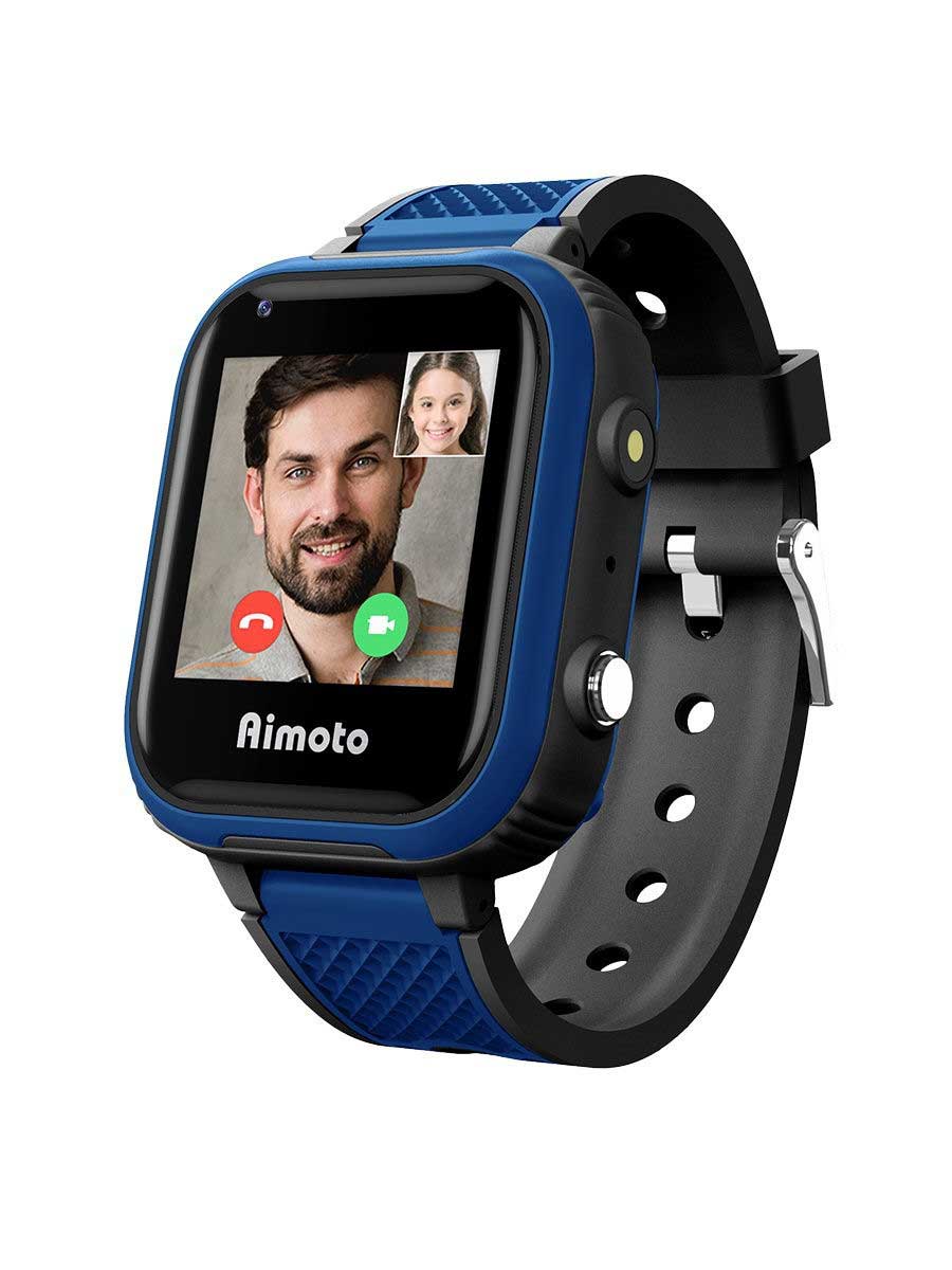 детские смарт часы кнопка жизни aimoto integra 4g розовый 9600304 Детские умные часы Aimoto Pro Indigo 4G Black
