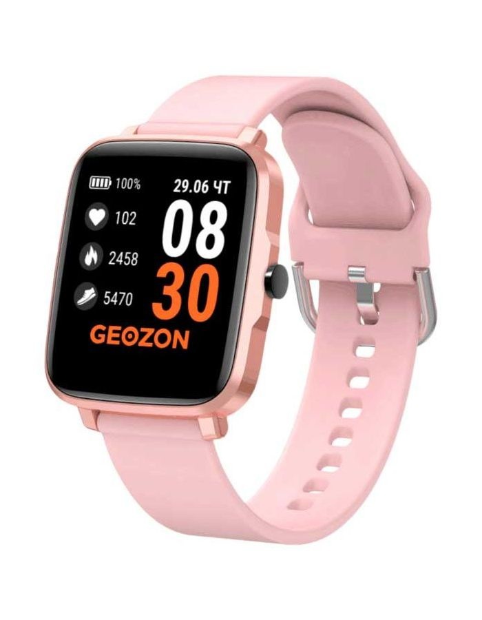 Умные часы Geozon Stayer Pink умное носимое устройство смарт часы geozon life red