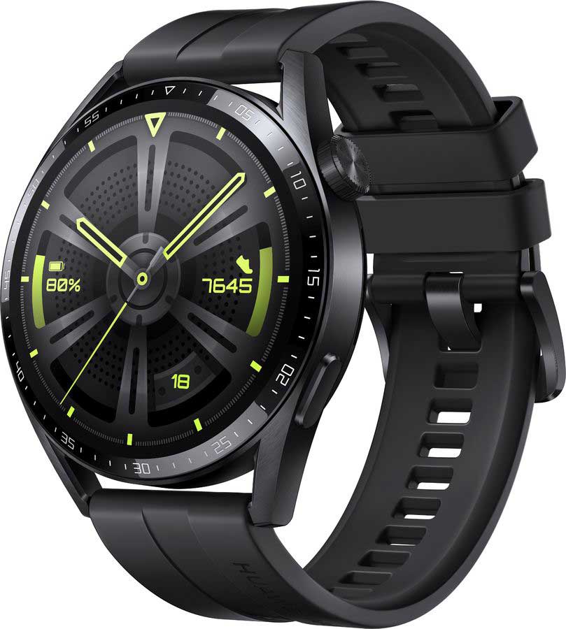 Умные часы Huawei GT 3 JPT-B19S Black смарт часы huawei gt 3 jpt b19 black ss black fluoroelastomer