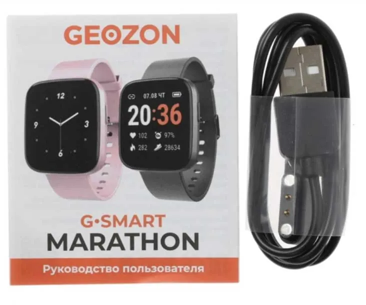 Умные часы Geozon Marathon Black G-SM19BLK - фото 9