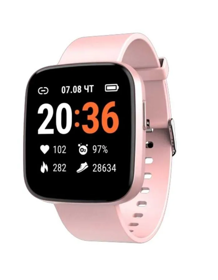 Умные часы Geozon Marathon Pink G-SM19PNK - фото 3