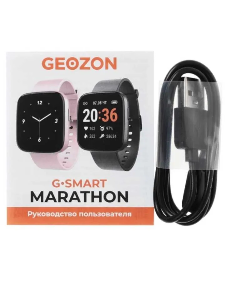 Умные часы Geozon Marathon Pink G-SM19PNK - фото 9