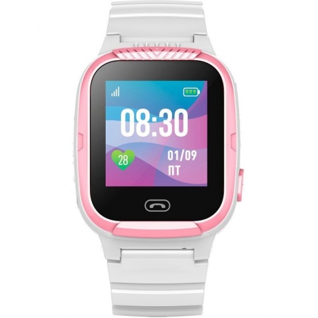 Детские умные часы Jet Kid Tiny белый+розовый - фото 2