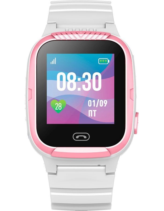 Детские умные часы Jet Kid Tiny белый+розовый - фото 2