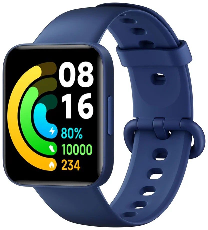 Умные часы Xiaomi Poco Watch (BHR5723GL) Blue смарт часы xiaomi poco watch bhr5725gl 1 6 amoled черный