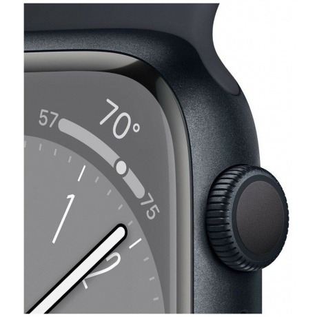 Умные часы Apple Watch Series 8 45mm Sport S/M (MNUJ3LL/A) Midnight - фото 3