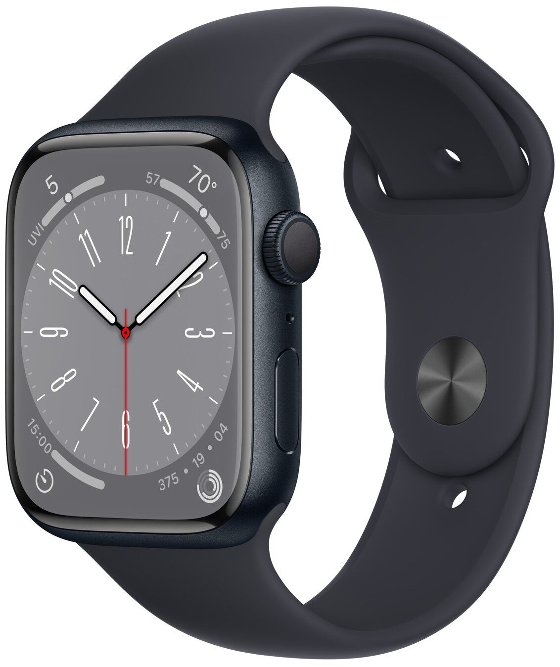Умные часы Apple Watch Series 8 45mm Sport S/M (MNUJ3LL/A) Midnight умные часы apple watch series 9 45mm midnight mr9c3ll a