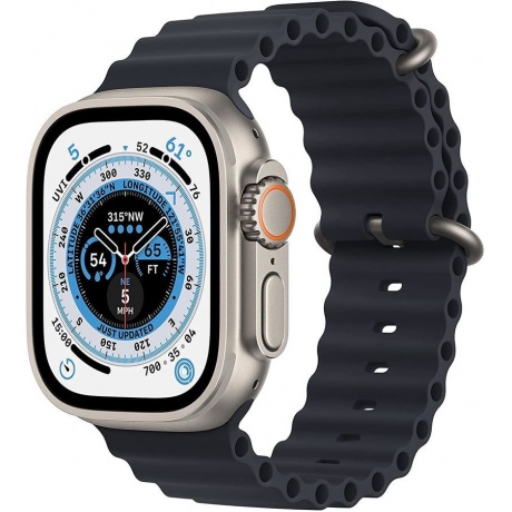 Умные часы Apple Watch Ultra 49mm Titanium Case with Midnight Ocean (MQET3LL/A) - фото 1