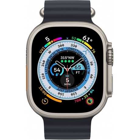 Умные часы Apple Watch Ultra 49mm Titanium Case with Midnight Ocean (MQET3LL/A) - фото 2