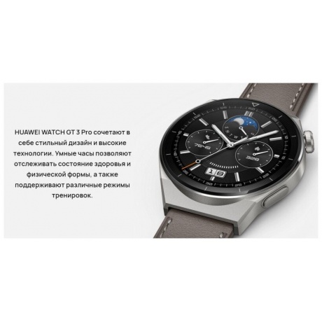 Умные часы HUAWEI WATCH GT3 Pro Odn-B19V Grey - фото 18