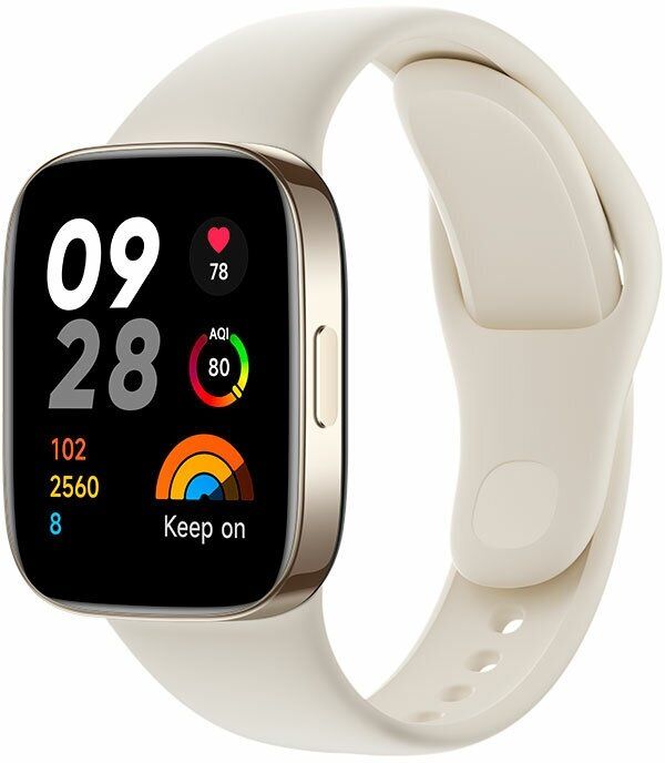 Умные часы Xiaomi Redmi Watch 3 Ivory смарт часы hw17 серия 7 1 6 дюйма bluetooth вызов монитор глюкозы крови определение местоположения спортивные часы pk hw22 plus pro w37 x8 w27