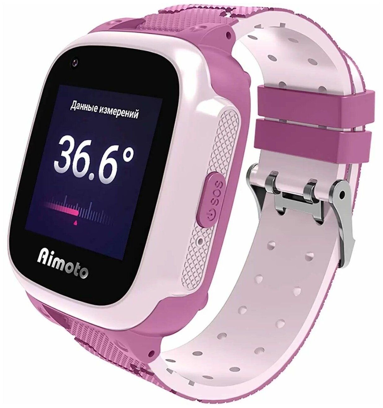 детские смарт часы кнопка жизни aimoto integra 4g розовый 9600304 Умные часы Aimoto Integra 4G Pink 9600304
