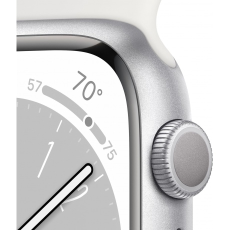 Умные часы Apple Watch Series 8 45мм M/L (MP6Q3LL/A) Silver - фото 6