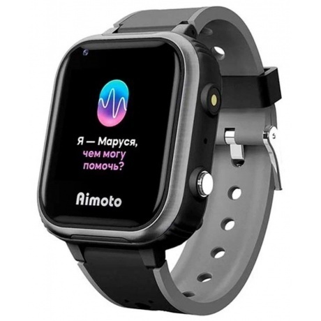 Детские умные часы Aimoto IQ 4G черные - фото 1