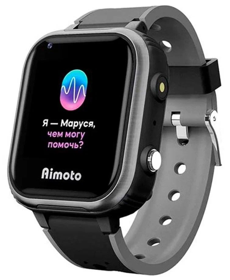 смарт часы aimoto active детские 4g часы в узком корпусе Детские умные часы Aimoto IQ 4G черные
