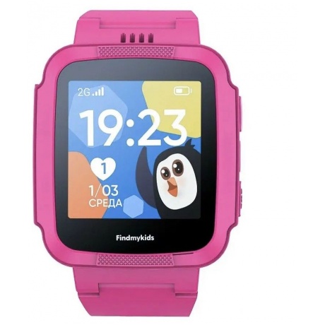 Детские умные часы ELARI Findmykids Pingo Pink 331002 - фото 2