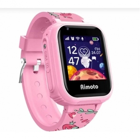 Детские умные часы Aimoto Pro 4G Pink 8100804 - фото 5