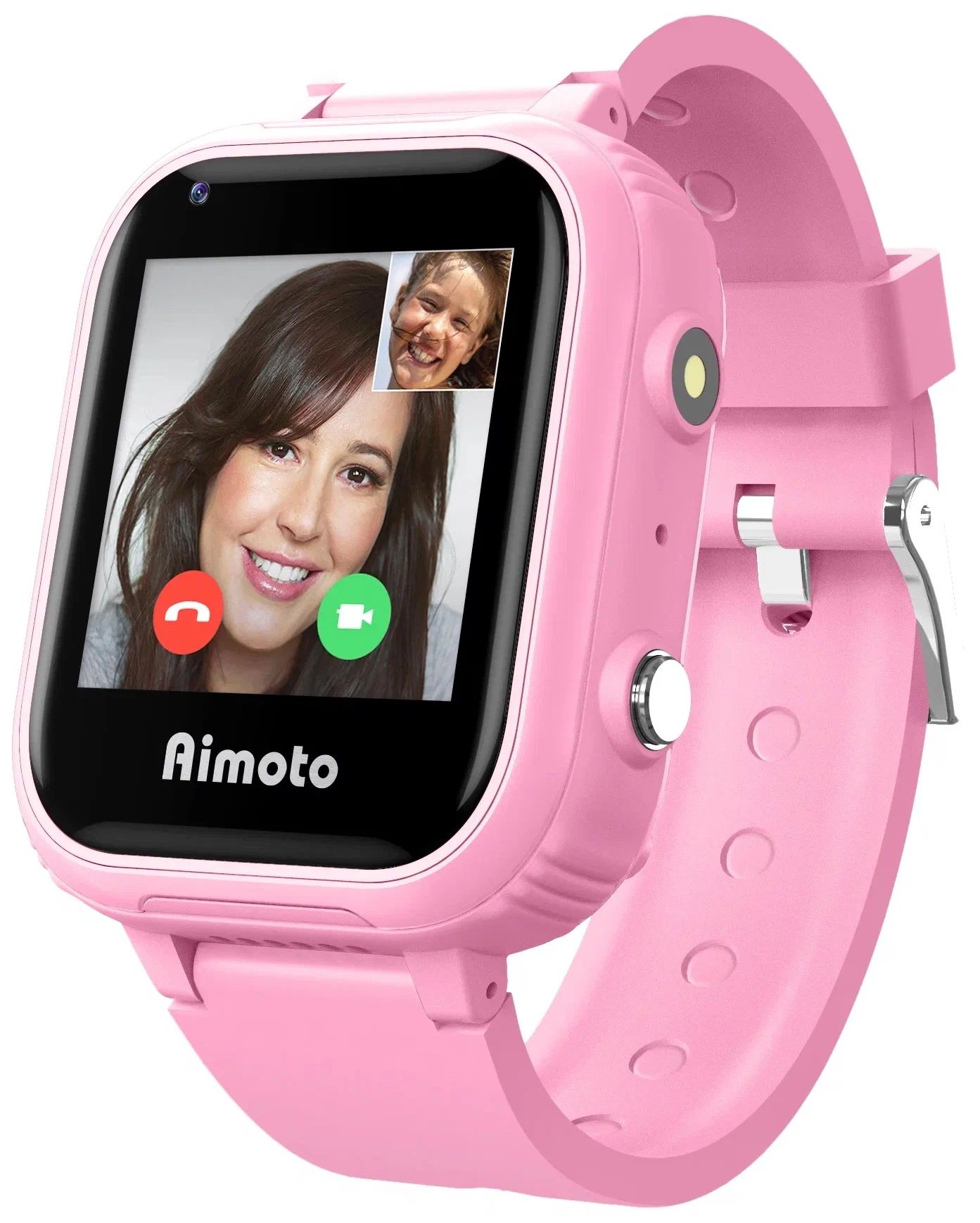часы с gps трекером aimoto pro 4g pink 8100804 Детские умные часы Aimoto Pro 4G Pink 8100804