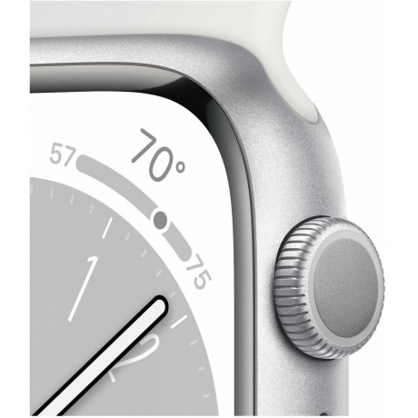 Умные часы Apple Watch Series 8 41mm M/L (MP6M3LL/A) Silver - фото 2