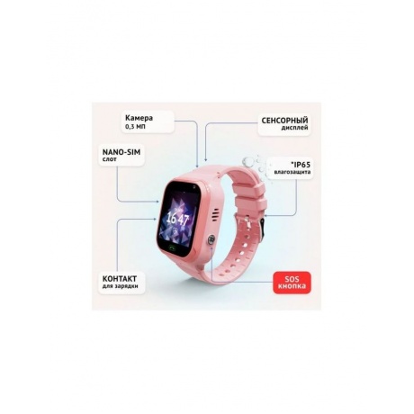 Умные часы Aimoto Omega 4G Pink - фото 4