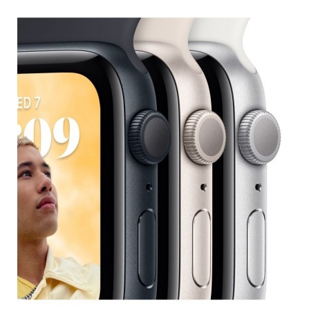 Умные часы Apple Watch Series SE 2022 40mm M/L (MNT63LL/A) Starlight - фото 9