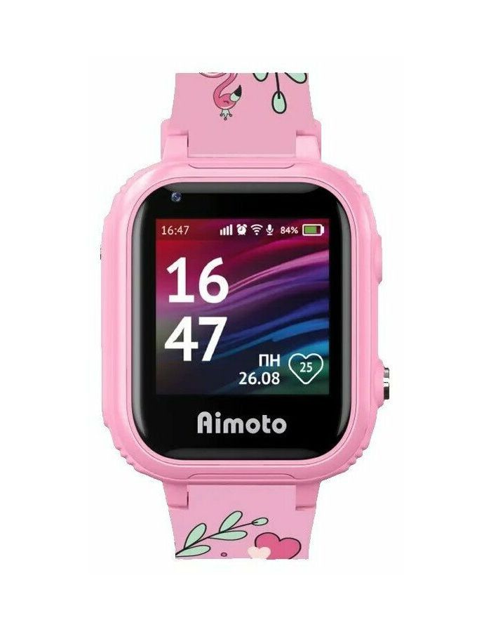 Детские умные часы Aimoto Pro 4G (8100821) Фламинго часы с gps трекером aimoto play мстители 8300301