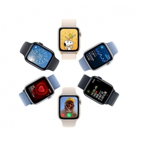 Умные часы Apple Watch Series SE 2023 44mm S/M (MREF3LL/A) Silver/Blue - фото 9