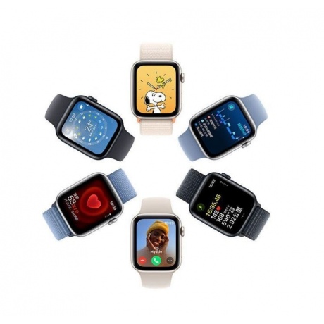 Умные часы Apple Watch Series SE 2023 40mm M/L (MRE23LL/A) Silver/Blue - фото 9