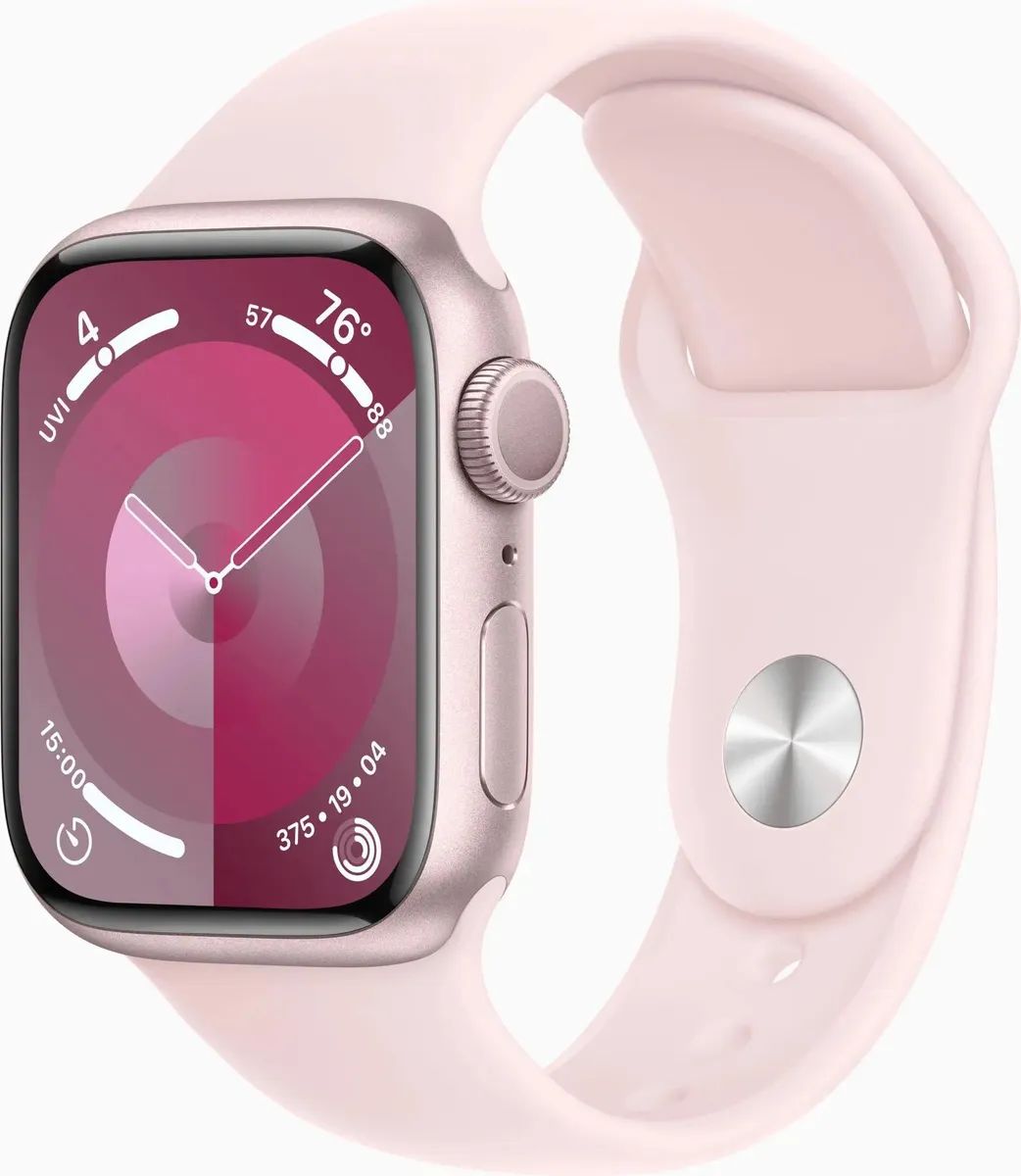 Умные часы Apple Watch Series 9 41mm Pink S/M (MR933LL/A) умные часы apple watch series 9 41mm silver blue m l mr913ll a