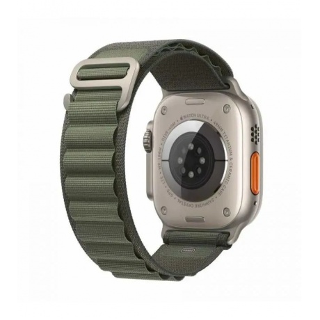 Умные часы Apple Watch 8 Ultra 49mm Titanium Case Starlight Ti Green M (MQEW3LL/A) - фото 3