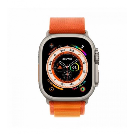 Умные часы Apple Watch 8 Ultra 49mm Titanium Case with Orange (MNHA3LL/A) - фото 2