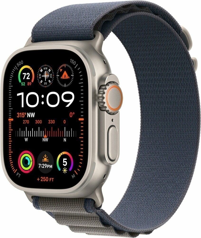 Умные часы Apple Watch Ultra 2 49mm Titanium with Blue Medium (MRFC3ZA/A)
