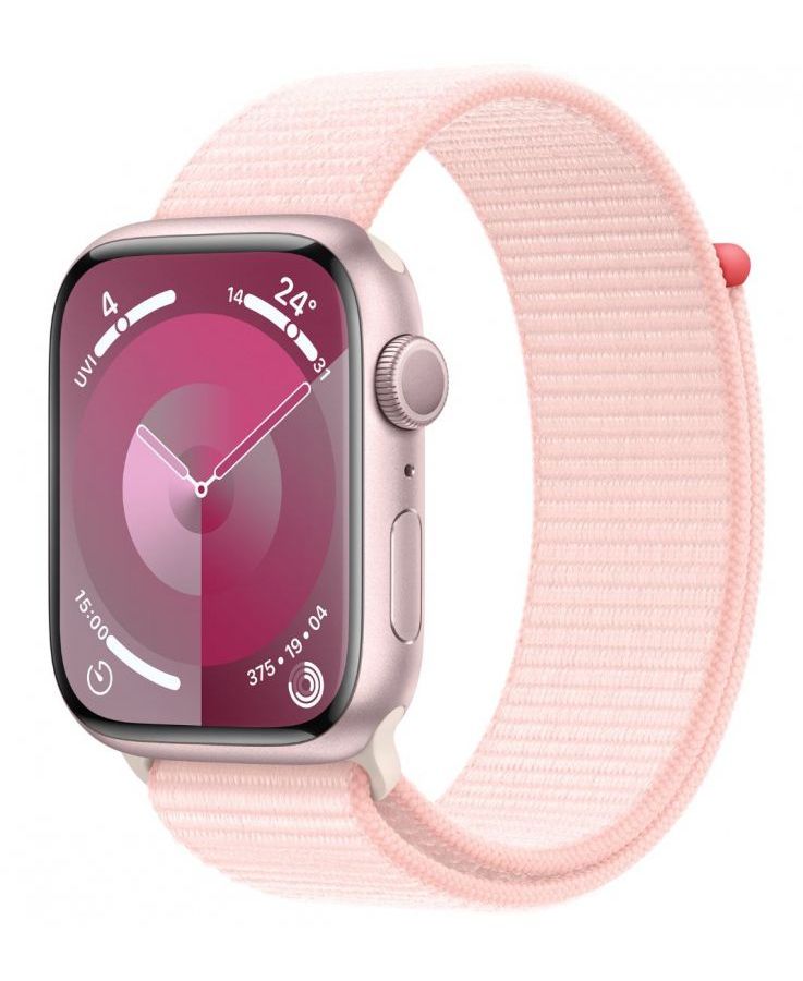 смарт часы apple watch series 9 45мм m l розовые Умные часы Apple Watch Series 9 41mm Pink (MR953LL/A)