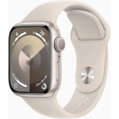 Умные часы Apple Watch Series 9 41mm Starlight S/M (MR8T3LL/A) - фото 1