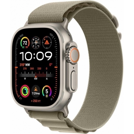 Умные часы Apple Watch Ultra 2 49mm Titanium with Olive Small (MRFH3ZA/A) - фото 1