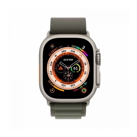 Умные часы Apple Watch 8 Ultra 49mm Titanium Case with Green (MNHC3LL/A) - фото 2