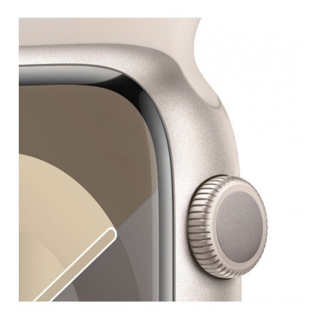 Умные часы Apple Watch Series 9 45mm Starlight M/L (MR973ZP/A) - фото 4