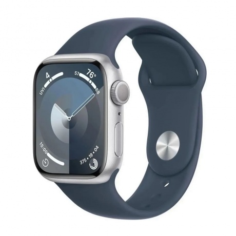 Умные часы Apple Watch Series 9 41mm Silver/Blue (MR903LL/A) - фото 1