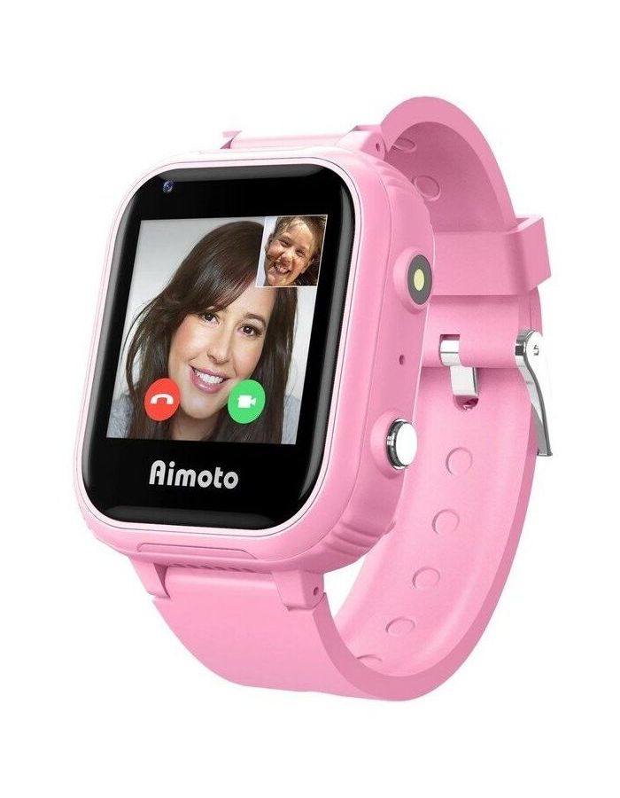 Детские умные часы Aimoto Pro 4G (8100821) Фламинго хорошее состояние