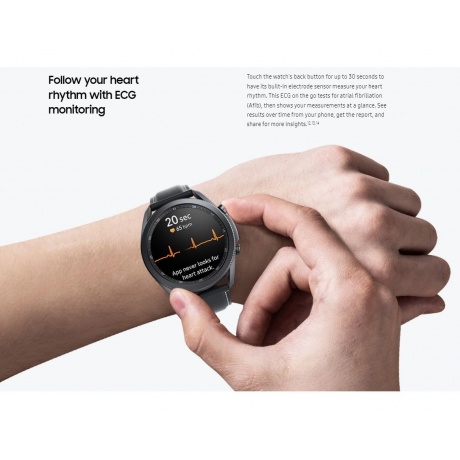Умные часы Samsung Galaxy Watch 3 Black SM-R840NZKAMEA - фото 11