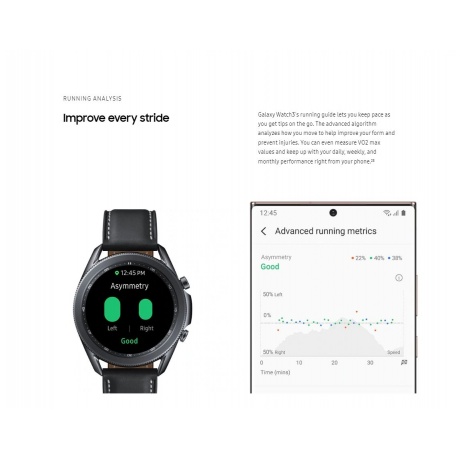 Умные часы Samsung Galaxy Watch 3 Black SM-R840NZKAMEA - фото 16
