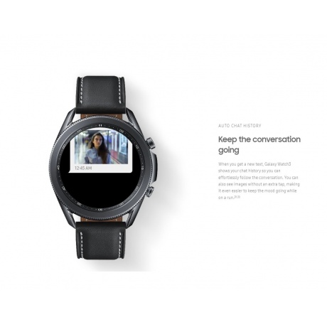 Умные часы Samsung Galaxy Watch 3 Black SM-R840NZKAMEA - фото 17