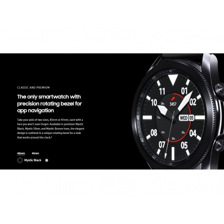 Умные часы Samsung Galaxy Watch 3 Black SM-R840NZKAMEA - фото 6
